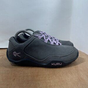 Kuru Chicane Womens Size 9 Trail Hiking Shoes Suede Grey Purple Sneakers